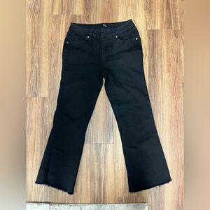 1822 Denim Black Flare Jeans